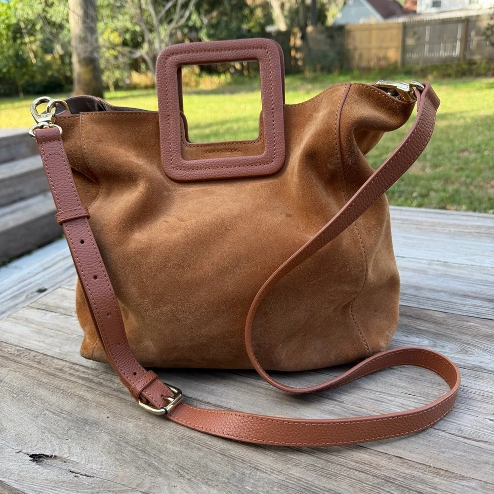 Anthropologie TMRW Studio‎ Antonio Suede Leather Crossbody Tote